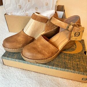 Born Nellie Tan Suede Maryjane Wedge